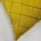 Capa de Almofada Veludo Drapeada Amarela
