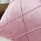 Capa de Almofada Veludo Drapeada Rosa