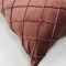 Capa de Almofada Veludo Drapeada Rosê