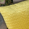 Capa de Almofada Veludo Drapeadinha Amarela