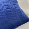 Capa de Almofada Veludo Matelada Azul Marinho