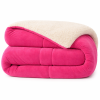 Coberdrom Dupla Face Sherpa 2,40mt X 2,20mt Casal Queen Pink