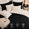 Coberdrom Dupla Face Sherpa 2,40mt X 2,20mt Casal Queen Preto