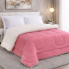 Coberdrom Dupla Face Sherpa 2,40mt X 2,20mt Casal Queen Rosa