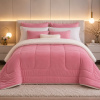 Coberdrom Dupla Face Sherpa 2,40mt X 2,20mt Casal Queen Rosa