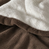 Coberdrom Dupla Face Sherpa 2,40mt X 2,20mt Casal Queen Tabaco