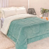 Coberdrom Dupla Face Sherpa 2,40mt X 2,20mt Casal Queen Verde