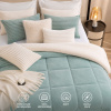 Coberdrom Dupla Face Sherpa 2,40mt X 2,20mt Casal Queen Verde