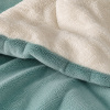 Coberdrom Dupla Face Sherpa 2,40mt X 2,20mt Casal Queen Verde