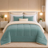 Coberdrom Dupla Face Sherpa 2,40mt X 2,20mt Casal Queen Verde