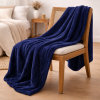 Coberta Manta Casal Microfibra Anti Alérgico Azul Marinho
