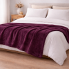 Coberta Manta Casal Microfibra Anti Alérgico Roxo Vinho