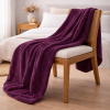 Coberta Manta Casal Microfibra Anti Alérgico Roxo Vinho