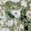 Coberta Manta Casal Microfibra Anti Alérgico Verde Floral C/Ramos