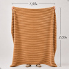 Coberta Manta Soft Canelada Casal Antialérgica Caramelo 1,80m x 2,00m