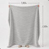 Coberta Manta Soft Canelada Casal Antialérgica Cinza Claro 1,80m x 2,00m