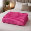 Coberta Manta Soft Canelada Casal Antialérgica Pink 1,80m x 2,00m
