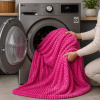 Coberta Manta Soft Canelada Casal Antialérgica Pink 1,80m x 2,00m