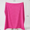 Coberta Manta Soft Canelada Casal Antialérgica Pink 1,80m x 2,00m