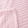 Coberta Manta Soft Canelada Casal Antialérgica Rosa Claro 1,80m x 2,00m