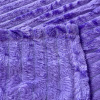 Coberta Manta Soft Canelada Casal Antialérgica Roxo 1,80m x 2,00m