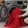 Coberta Manta Soft Canelada Casal Antialérgica Vermelho 1,80m x 2,00m