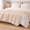 Coberta Manta Soft Casal Microfibra Anti Alérgico 2,00 x 1,80m Creme