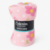 Coberta Manta Soft Casal Microfibra Estampada Florzinhas