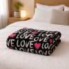 Coberta Manta Soft Casal Microfibra Estampada Love