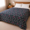 Coberta Manta Soft Casal Microfibra Estampada Love