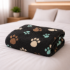 Coberta Manta Soft Casal Microfibra Estampada Marrom Patinhas