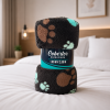 Coberta Manta Soft Casal Microfibra Estampada Marrom Patinhas