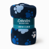 Coberta Manta Soft Casal Microfibra Estampada Patinha de Cachorro