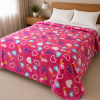 Coberta Manta Soft Casal Microfibra Estampada Rosa Love