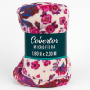 Coberta Manta Soft Casal Microfibra Estampada Rosas