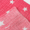 Coberta Soft Casal Microfibra Estampa de Estrela 1,80x2,00 Rosa Chiclete