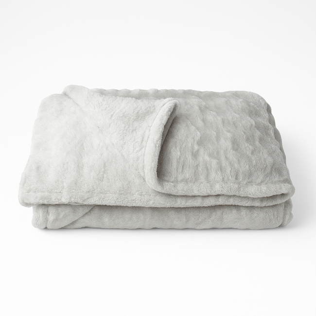 Cobertor Chamonix Casal King Soft Cinza Claro - Crochê Vitória
