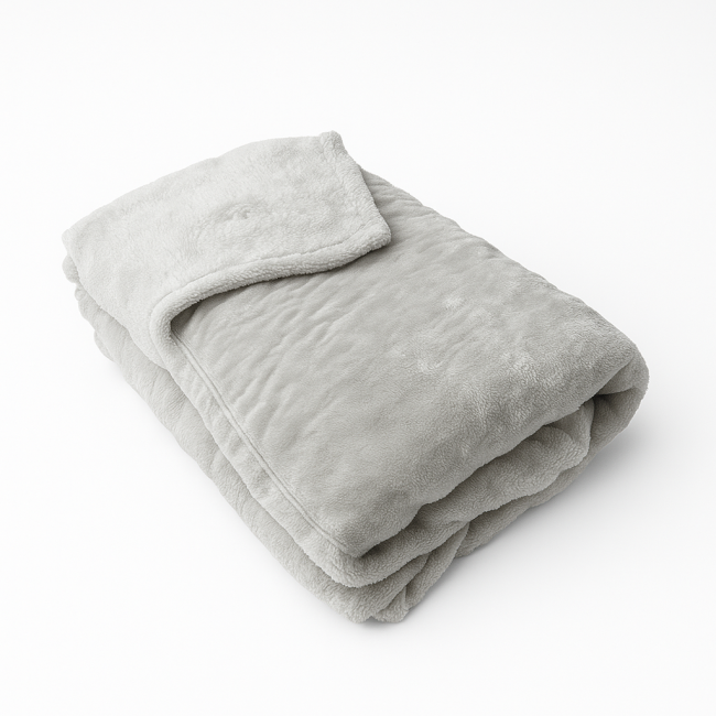 Cobertor Chamonix Casal Queen Soft Cinza Claro - Crochê Vitória