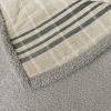 Cobertor Dupla Face Casal Queen Soft Estampado C/Sherpa Xadrez Bege
