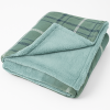 Cobertor Dupla Face Casal Queen Soft Estampado C/Sherpa Xadrez Verde