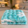 Cobertor Fleece Petit Alto Relevo Ondas Casal 1,80x2,20 Aquarela