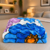 Cobertor Fleece Petit Alto Relevo Ondas Casal 1,80x2,20 Floral Aquarela