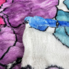 Cobertor Fleece Petit Alto Relevo Ondas Casal 1,80x2,20 Floral Aquarela