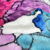 Cobertor Fleece Petit Alto Relevo Ondas Casal 1,80x2,20 Floral Aquarela