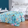 Cobertor Fleece Petit Alto Relevo Ondas Casal 1,80x2,20 Floral Borboleta