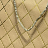 Embalagem para Presente Luxo Bolsa Sacola Forte Resistente - Bege C/Dourado