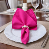 Guardanapo de Boca Avulso Tecido Oxford Liso Pink