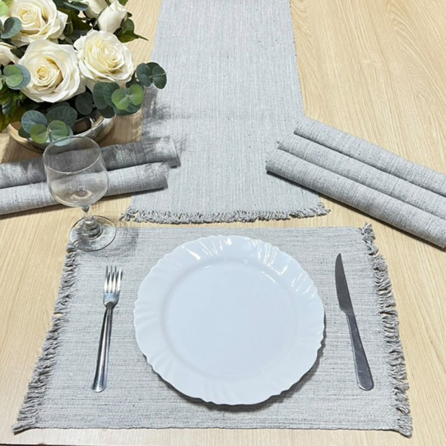 Ameri 2点セット★★ Jogo Americano em Tear 7 Peças - Crochê Vitória