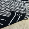 Jogo Americano Tear 7 Peças Preto C/Branco