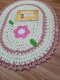 Jogo Banheiro 3 peças de Crochê Florzinha - Rose - Produto feito a mão